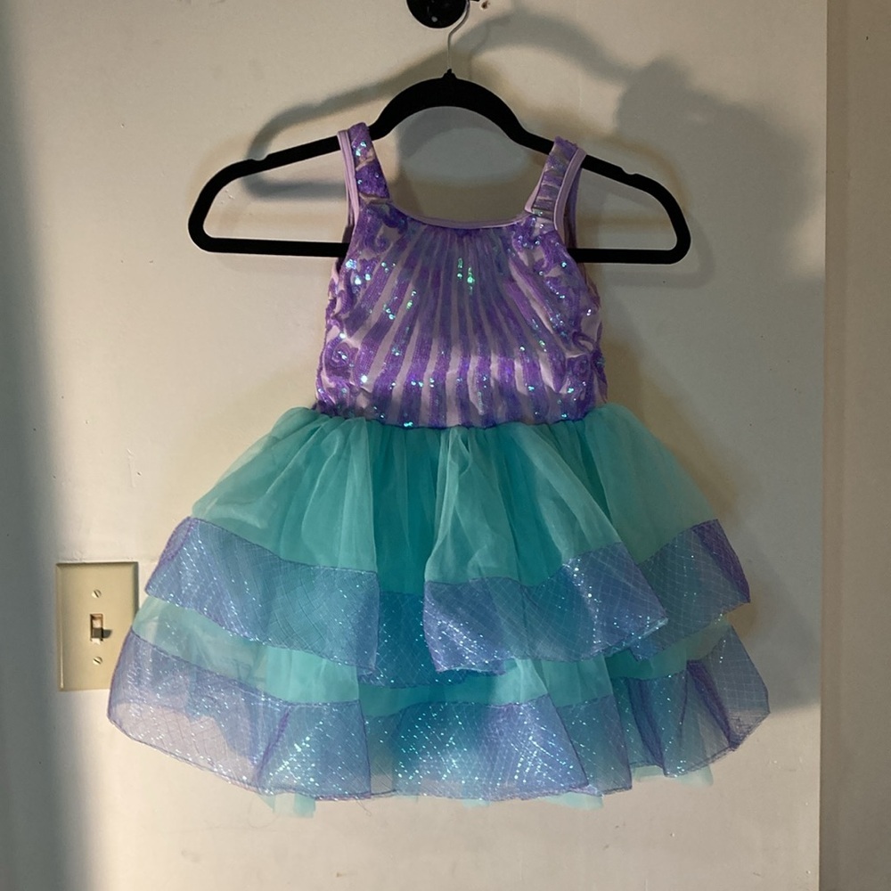Revolution dance gear Purple and Blue Kids Costume Dress - Picture 2 of 6